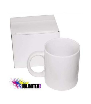 Taza para Sublimar blanca con caja 11Oz