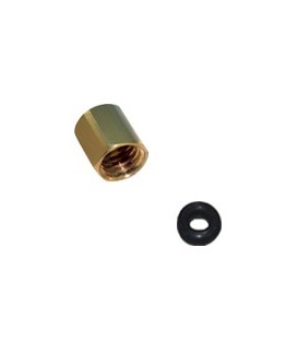 Kit tuercas de cobre y O Ring 4X3mm para Dampers  Epson DX4, DX5, DX7, TX800, XP600, I3200, 4720, Mimaki y Roland.