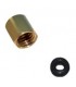tuercas de cobre y O Ring 3x2mm para Dampers  Epson DX4, DX5, DX7, TX800, XP600, I3200, 4720, Mimaki y Roland.