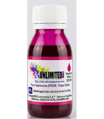 Tinta EPSON Magenta de 120 ML Unlimited Ink