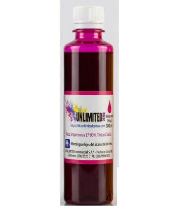 Tinta EPSON Magenta de 500 ML Unlimited Ink