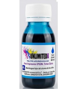 Tinta EPSON Cyan de 60 ML Unlimited Ink
