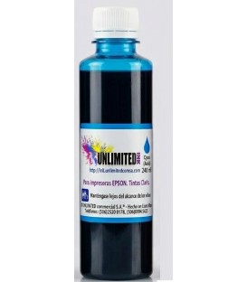 Tinta EPSON Cyan de 240 ML Unlimited Ink