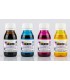 Tintas Kit CMYK 120ml x 4 Colores Unlimited Ink (Compatible con Impresoras EPSON)